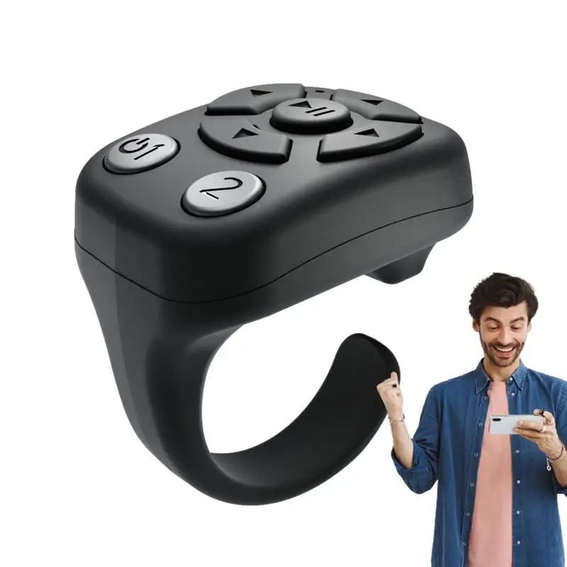 Kindles App Page Turner Tiktoks Scrolling Ring For Phone Multi-platform Compatibility Air Ring Remote For Smart phone