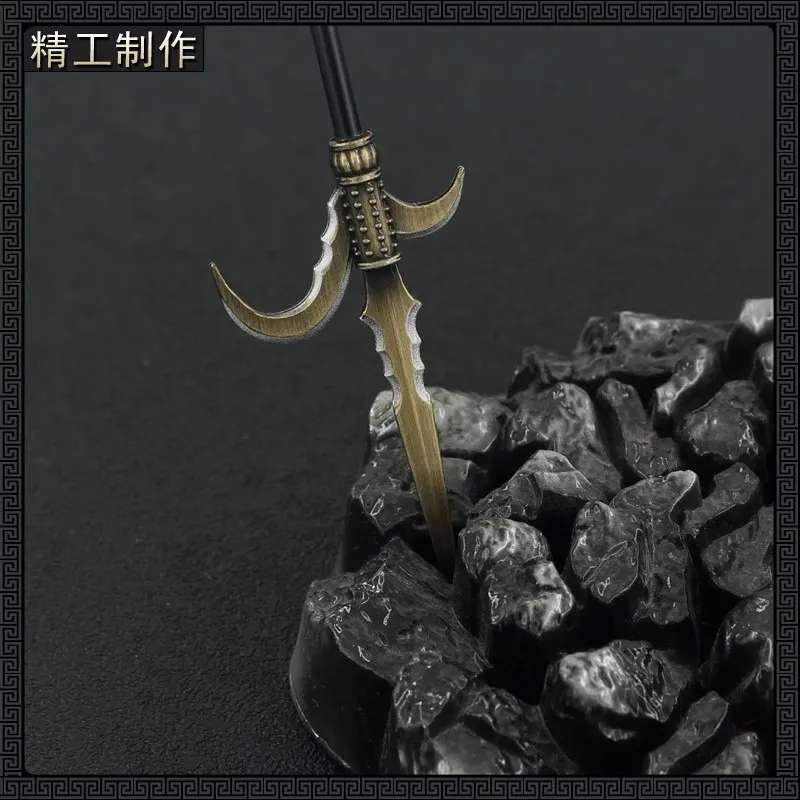 Armas frías en miniatura de soldado Xu Ning Hook, modelo de lanza de Hoz, juguete compatible con cuerpo de figura de acción de 12 pulgadas, 1/6, en Stock