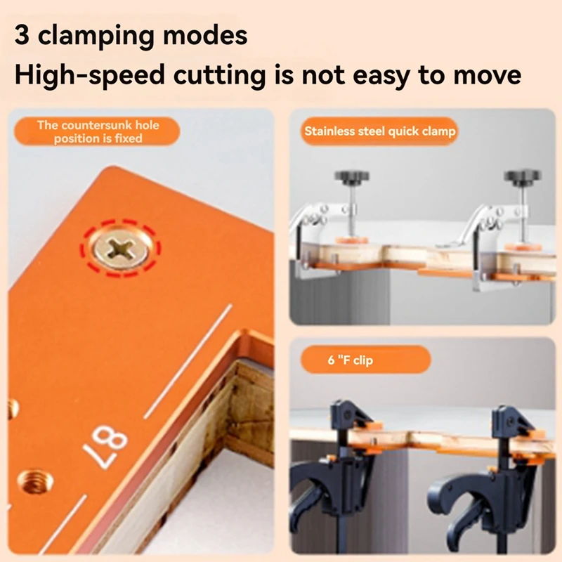 ตู้ Slotting เครื่องมือ Handle Slotting แม่พิมพ์ Arc Slotting เหมาะสําหรับตู้เสื้อผ้าและห้องครัวงานไม้เสริมเครื่องมือ