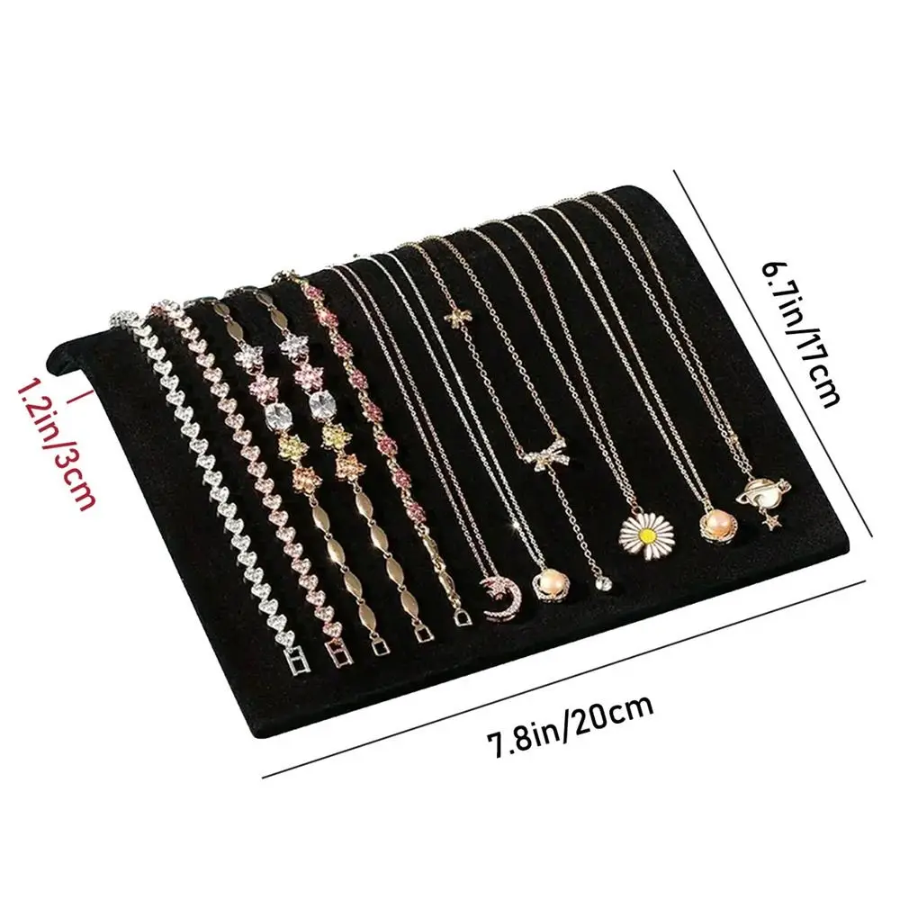 S-vormige kettingen schildersezel showcase fluwelen mode-sieraden collectie rek oorbellen sieraden display