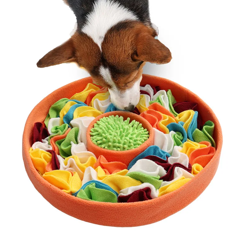 Dog Toy Sniffing Bowl Feeder Pet Supplies for Intellectual Exercise and Brain Stimulation to Boost Dog Vitality