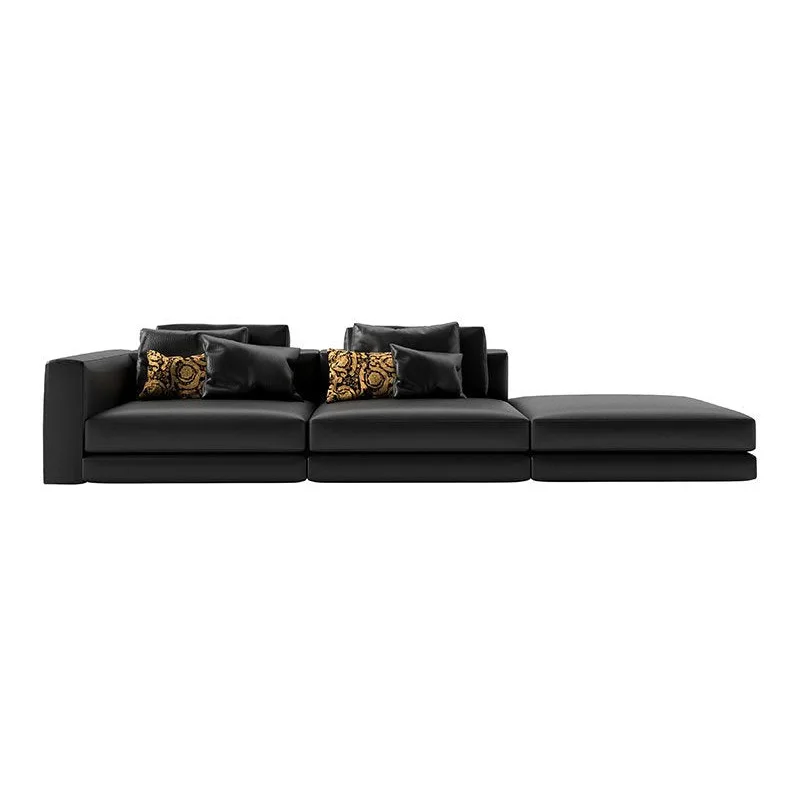 

Leather sofa light luxury designer villa sofa high-end club furniture