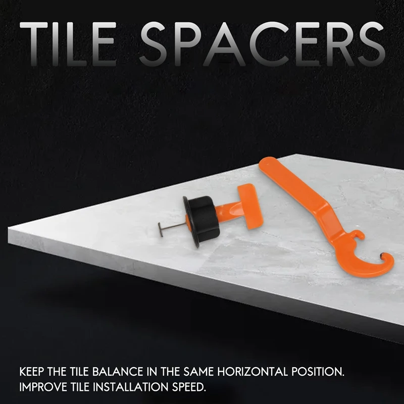 WFF 151 Pcs Flat  Level Wedges Tile Spacers Reusable Flooring Wall Tile Leveling System Leveler Locator Spacers Plier