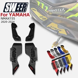 Footrest Step Footboard Footpads Pedal Plate Foot Pegs For YAMAHA NMAX155 20-24 CNC Aluminium Alloy Motorcycle Accessories