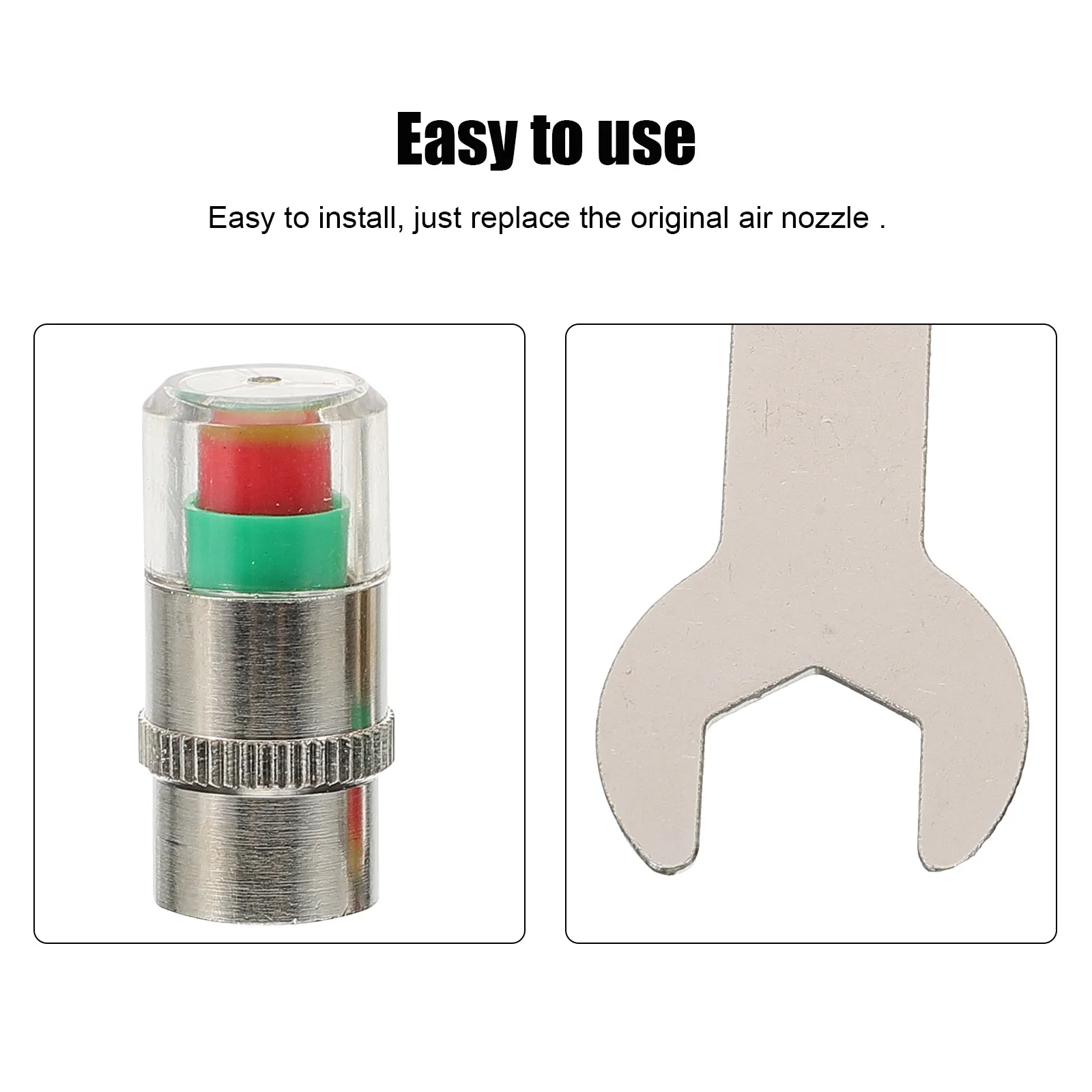 

1 Set Car Pressure Monitoring Stem Durable Tyre Valve Warning Color Easy To Use Truck Motorcycle Automotive Accessories Tyre