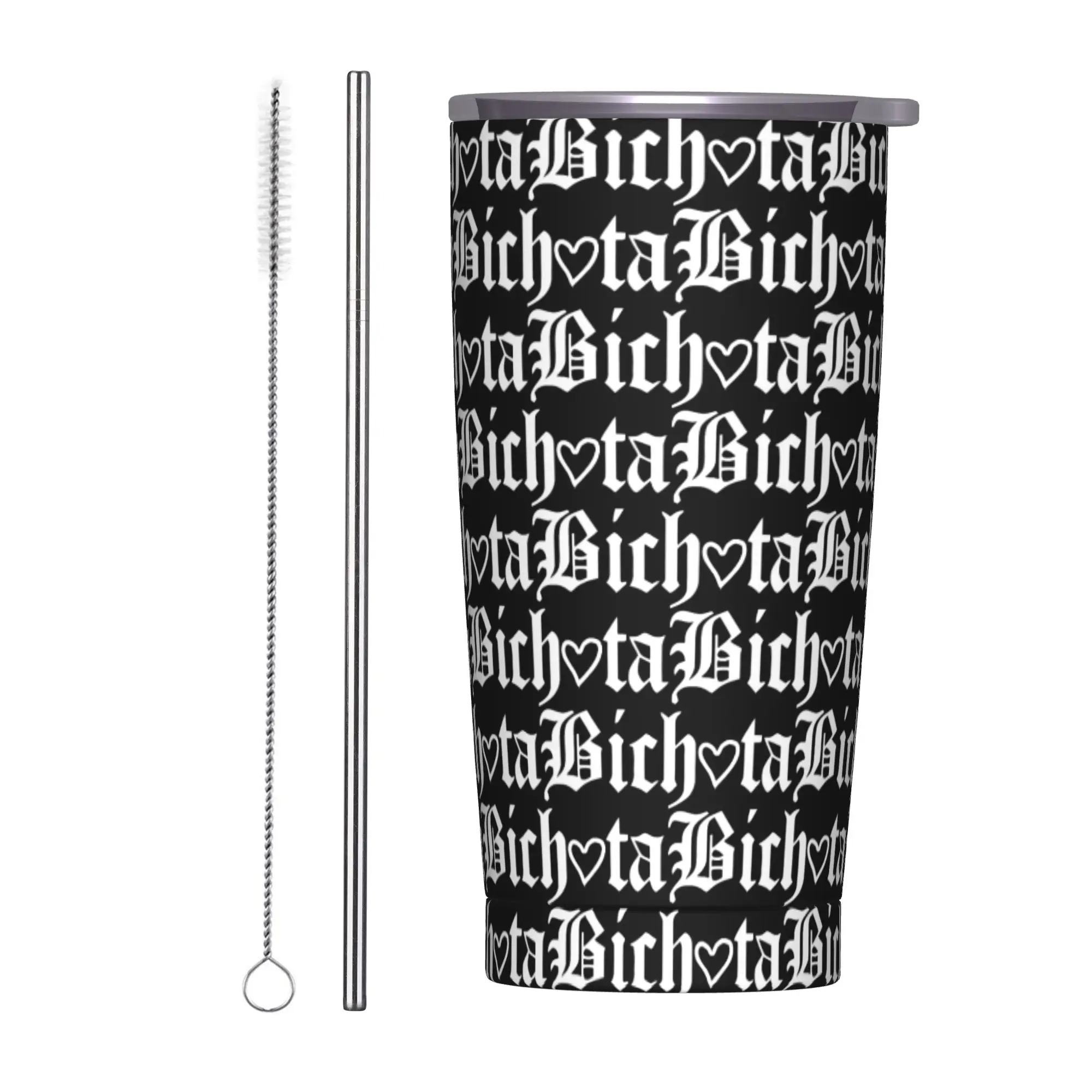 Stainless Steel Tumbler KAROL G  Merch Bichota Coffee Mug  Insulated Hot Drinks Mugs Cup Travel Water Bottle