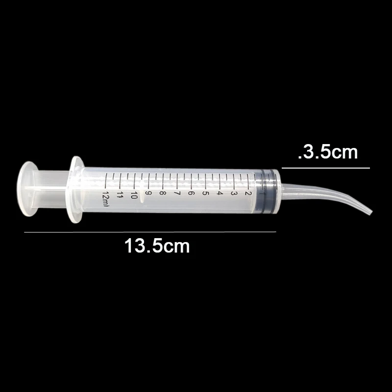 Jeringa de plástico para alimentar codos de aves, alimentador de medicamentos, sin aguja, alimentación de palomas, 1 ~ 5 piezas, 12ml