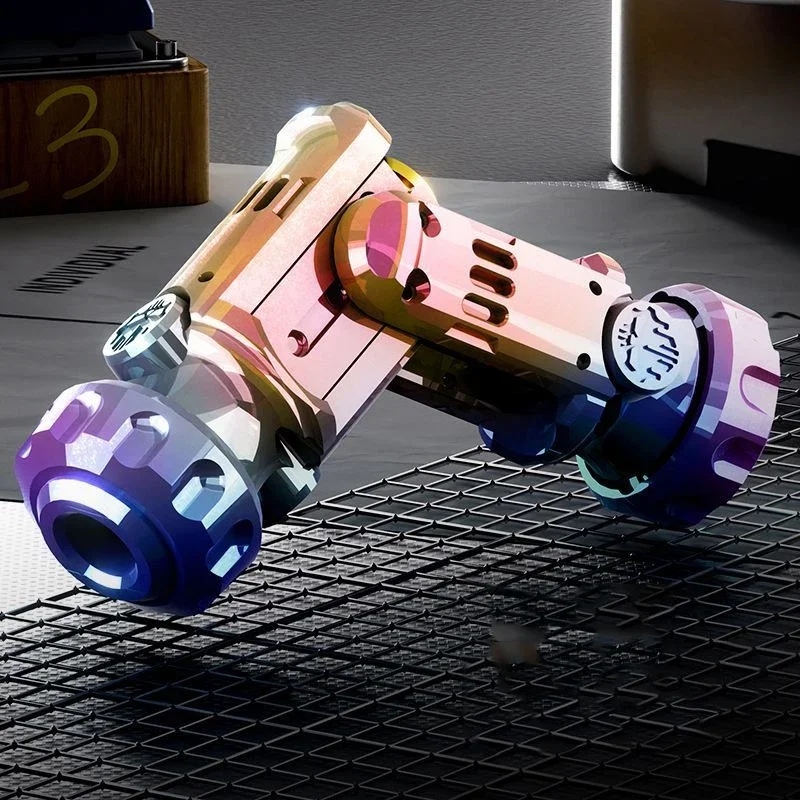 New Arrival Mini Finger Gyro EDC Colorful Soft Bullet Toy Gun Creative Funny Gifts for Child