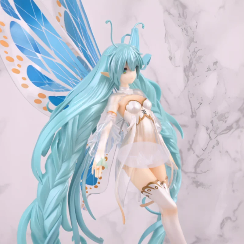 In Magazzino Originale 32 centimetri Hatsune Miku Farfalla Anime Action Figure Statua Da Collezione Modello Decorazione Figurine Bambola Regalo Giocattoli