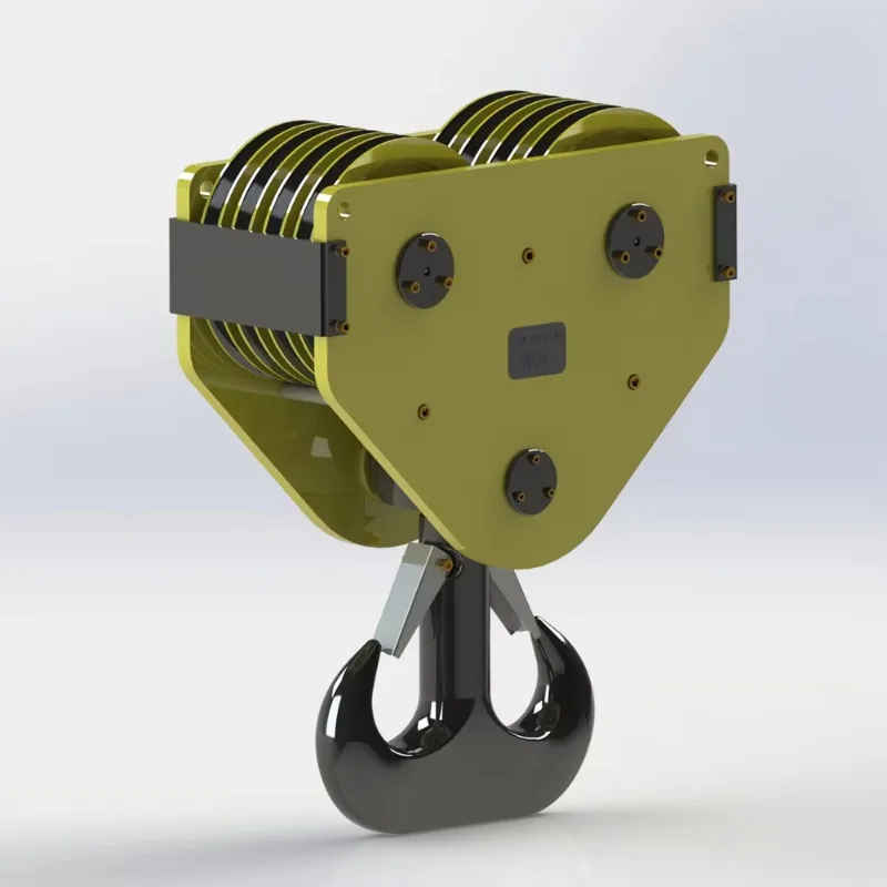 European Standard Enclosed Anti-fall Lifting Double Hook 20T 50 Ton Spring Auto Locking Truss Hook
