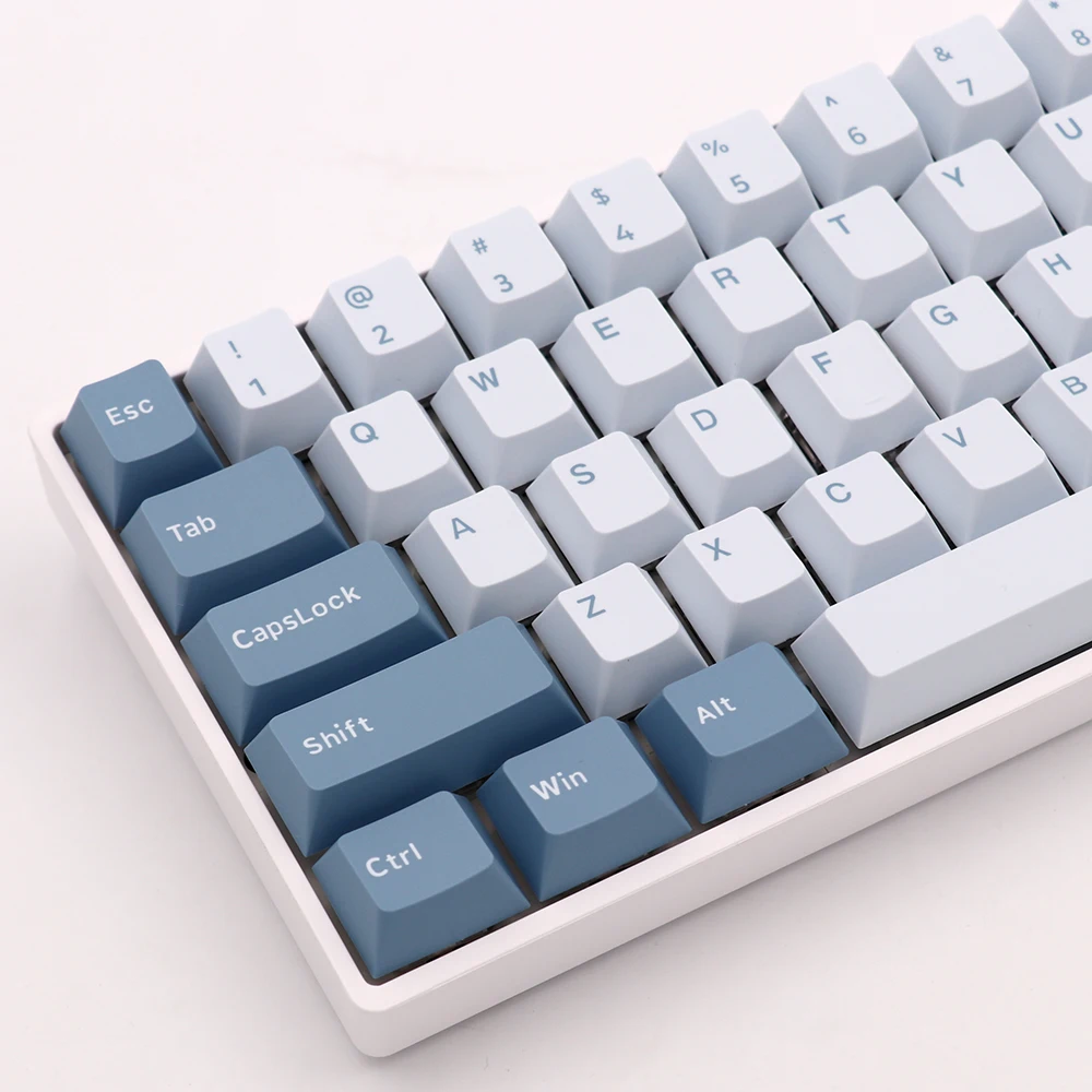 169 مفتاح صافرة أغطية المفاتيح Pbt خطوط مزدوجة النار أغطية المفاتيح الكرز الشخصي Keycap للوحة المفاتيح الميكانيكية للألعاب Mx Switch #1