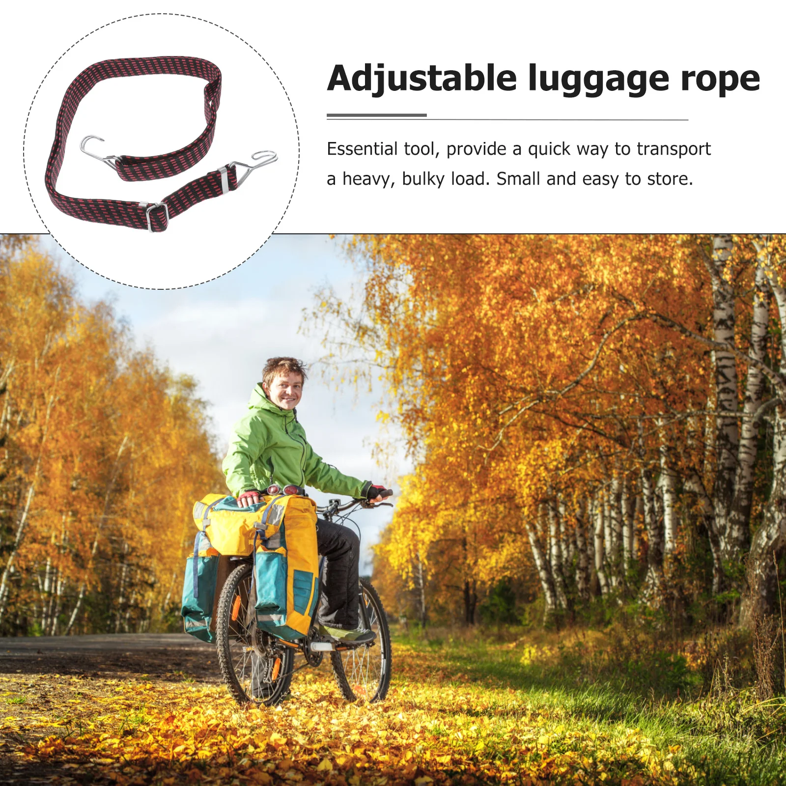 

4 Pcs Luggage Rope Straps Elastic Tension Fastening for Adjustable Bungee Ropes Flat Cords