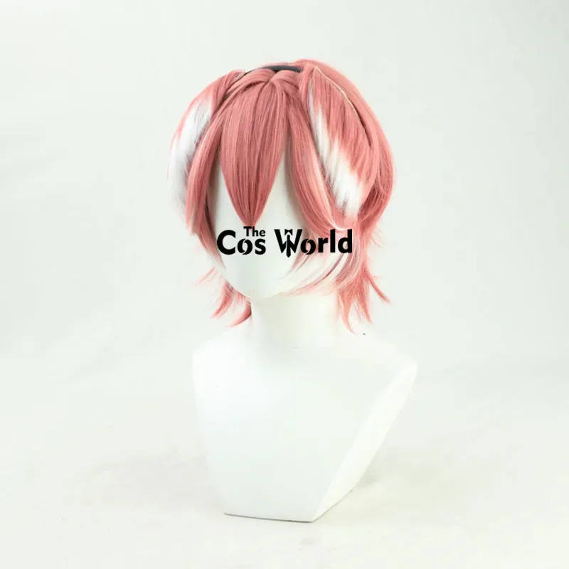 الظاهري YouTuber VTuber Hololive Takane Lui قصيرة أنيمي تأثيري الباروكات الألياف مقاومة للحرارة الشعر الاصطناعية + غطاء شعر مستعار