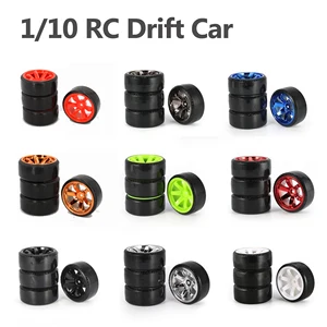 4 Buah 1/10 Hub Roda Mobil Drift RC Ban Pola Keras untuk Mainan Mobil Drift RC 1: 10 HSP Redcat WLTOYS WPL Tamiya Traxxas Mainan Aksesori Mobil Drift RC 10 aksesoris traxxas penjualan terbaik - №