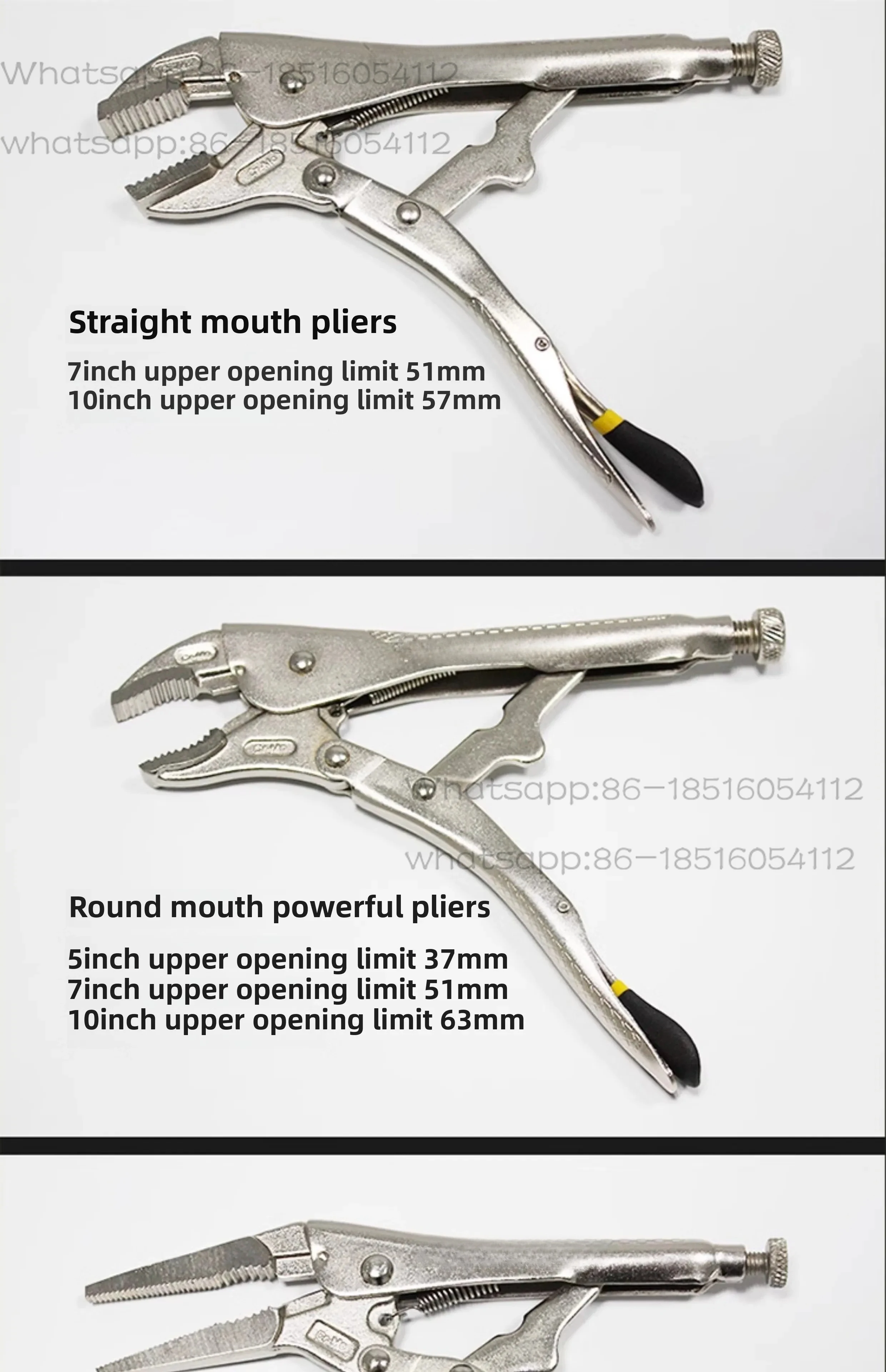 Round Mouth Straight Mouth Pointed Nose High Hardness Manual Power Pliers Pressure Pliers Genuine Pliers