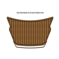 2019-2020 Malibu 25 LSV Swim Platform Pad Boat EVA Foam Faux Teak Deck Floor Mat SeaDek MarineMat Gatorstep Style Self Adhesive