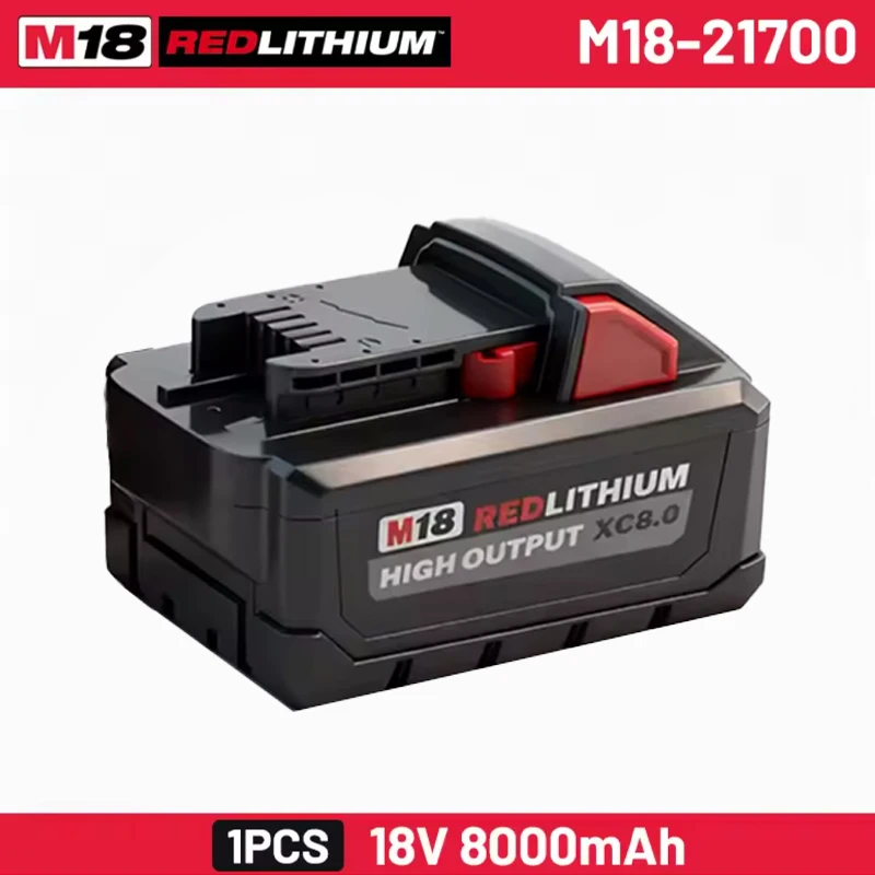 

8AH For MILWAUKEE M18 Tabless 21700 18V Professional Battery Li-ion Replacement High Output