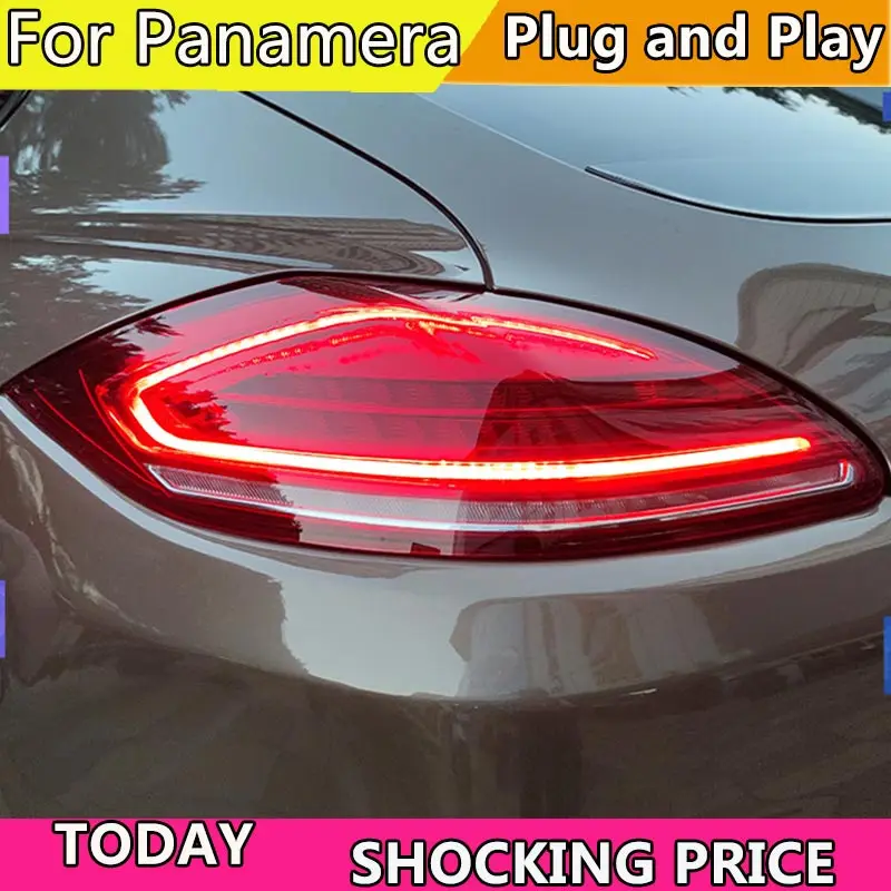 For Porsche Panamera LED Tail Lights 2010 2011 2012 2013 Panamera 970 Rear Fog Brake Dynamic Turn Signal Automotive Accessories