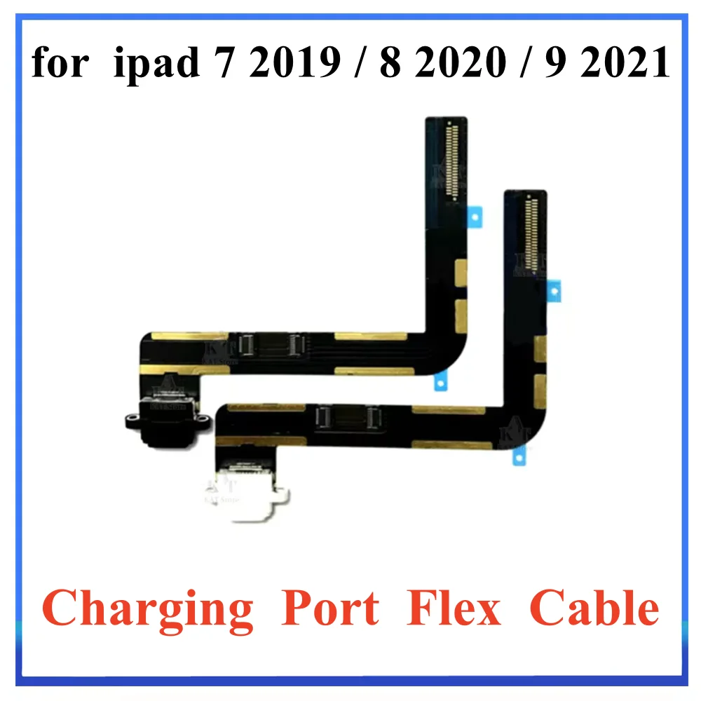 1Pcs Charger Charging Port Connector Plug Dock Flex Cable Compatible For IPad 7 7th 2019 8 8th 2020 9 9th Gen 2021 10.2 Inch
