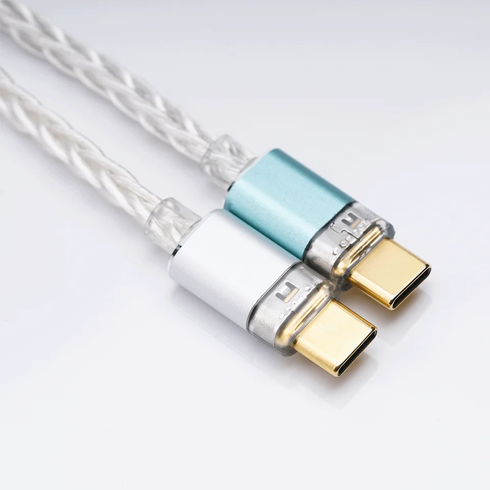 NICEHCK NK1 MAX Decoding Adapter Cable Silver Plated OCC Type-C to