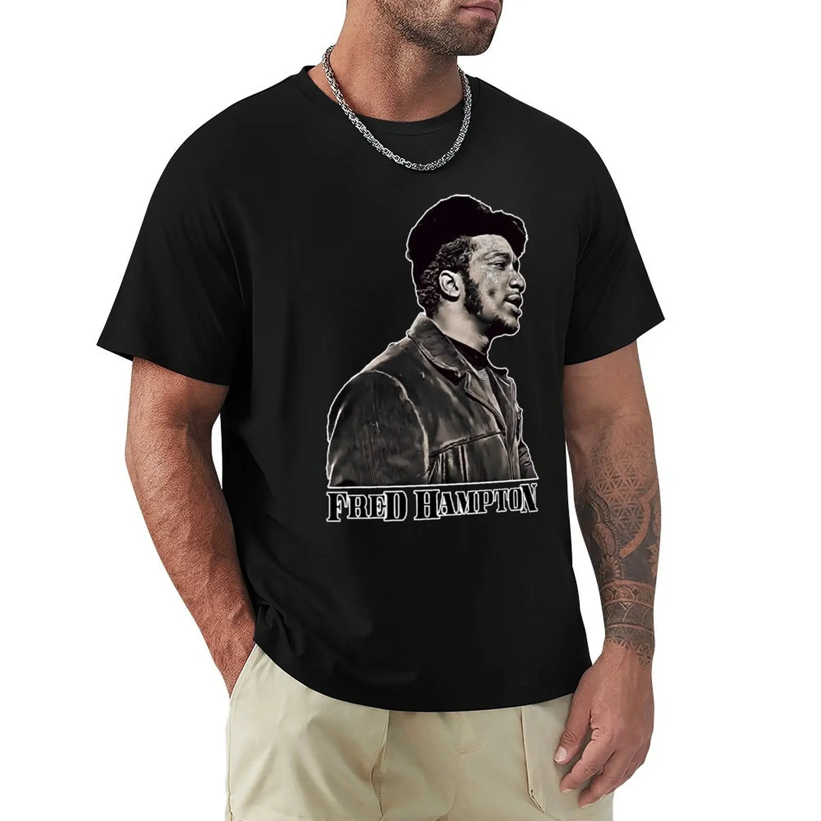 

Fred Hampton T-Shirt quick drying graphic shirts designer t shirt men