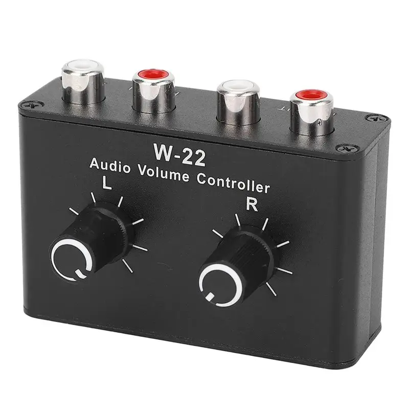 B50B-Control Box 3.5Mm Volume Control Box Balance Adjuster Small Attenuator Knob Line Volume
