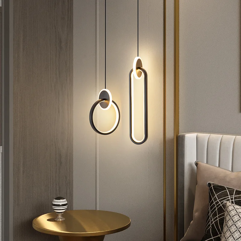 

Modern LED Pendant Lamp for Bedroom Bedside Hanging Lights Fixture Luminaire Home Decoration Lighting Suspension Free Shipping