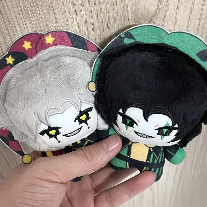 

Мягкая хлопковая кукла-персонаж аниме-игры Пьеро-арлекин, 10 см, кавайная, для косплея, мини-фигурка, мультяшная игрушка, подарок для фанатов, декор