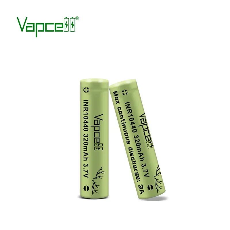 Original Vapcell INR 10440 320mAh 3A Battery HKJ Test Discharge Quality 10440 Rechargeable Mini Batteries For Flashlight