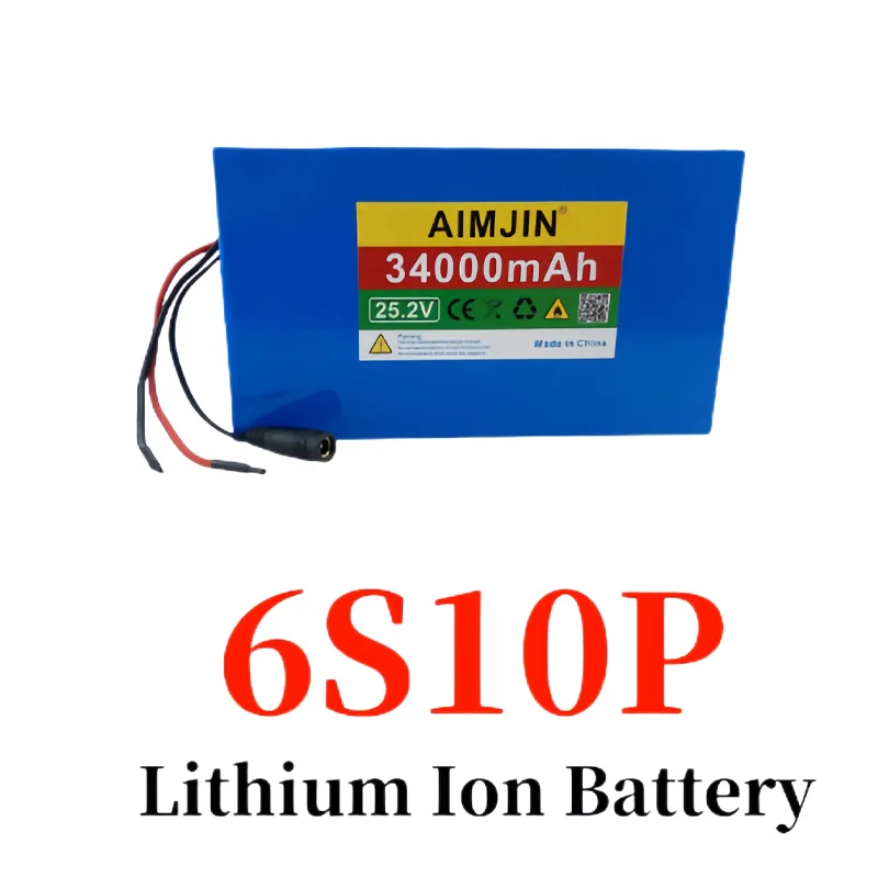 Bateria de lítio Adequado para Alimentação ao ar livre, 100% 6S10P, 25.2V, 34000mAh, 18650.0, Novo