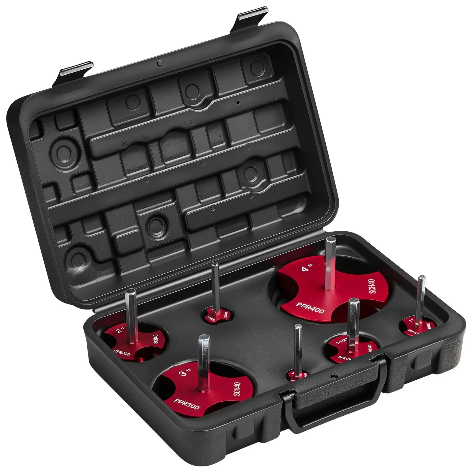 PVC Pipe Reamer Kit, 7-Piece, 3 Blades Fitting Socket Saver, Includes 1/2