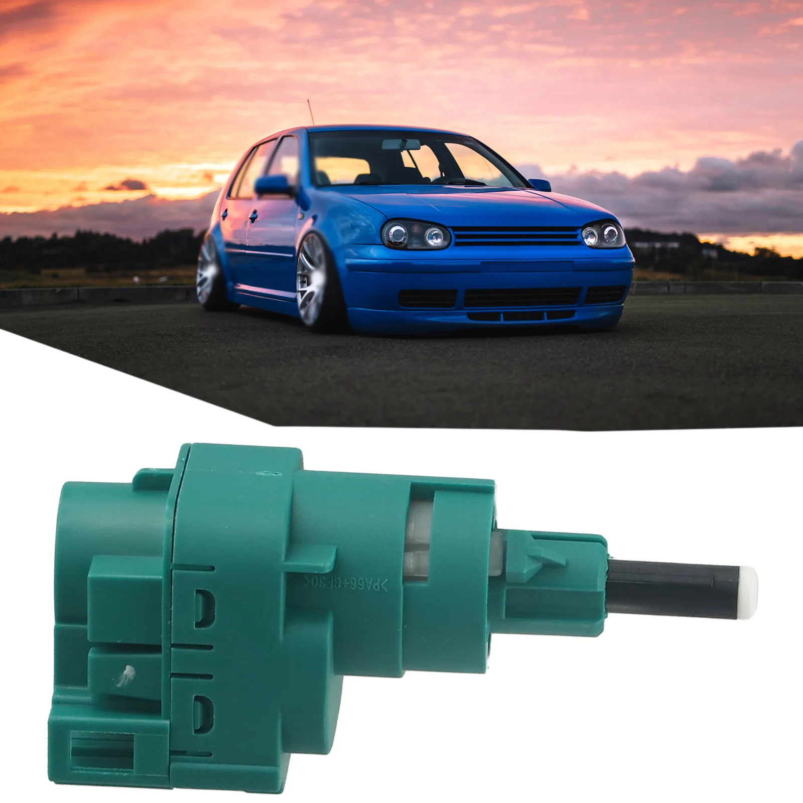 مفتاح ضوء الفرامل للجولف 4 دبوس مفتاح ضوء الفرامل مقاومة للاهتراء سهلة الاستخدام تركيب بديل لـ A3