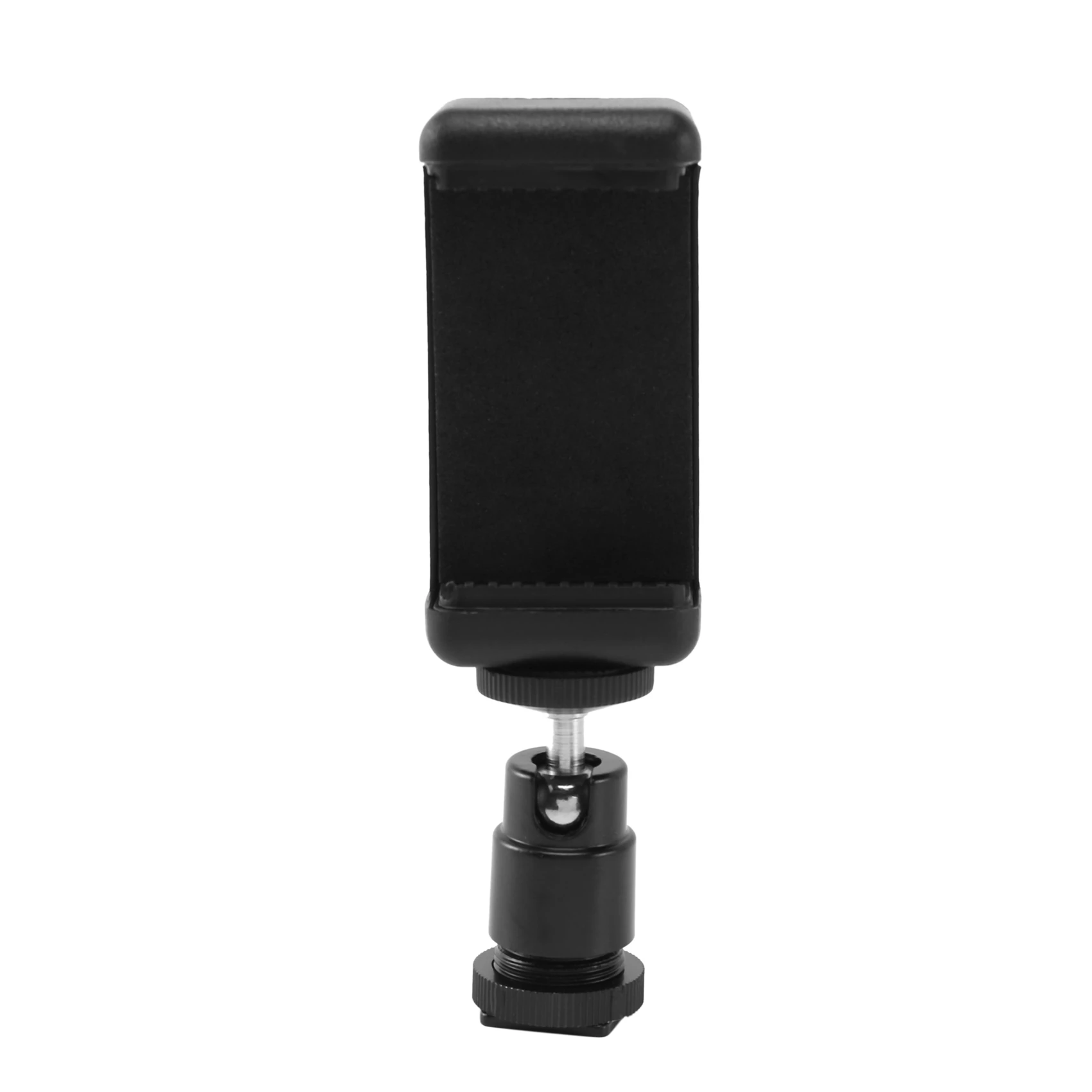 2 In 1 Mobile Phone Clip Holder 360 Ball Head Hot Shoe Adapter Mount Fit For Dslr Slr Camera