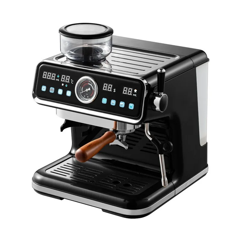 Integrated household pump with grinding semi-automatic coffee machine, pressing Italian steam concentration extraction
