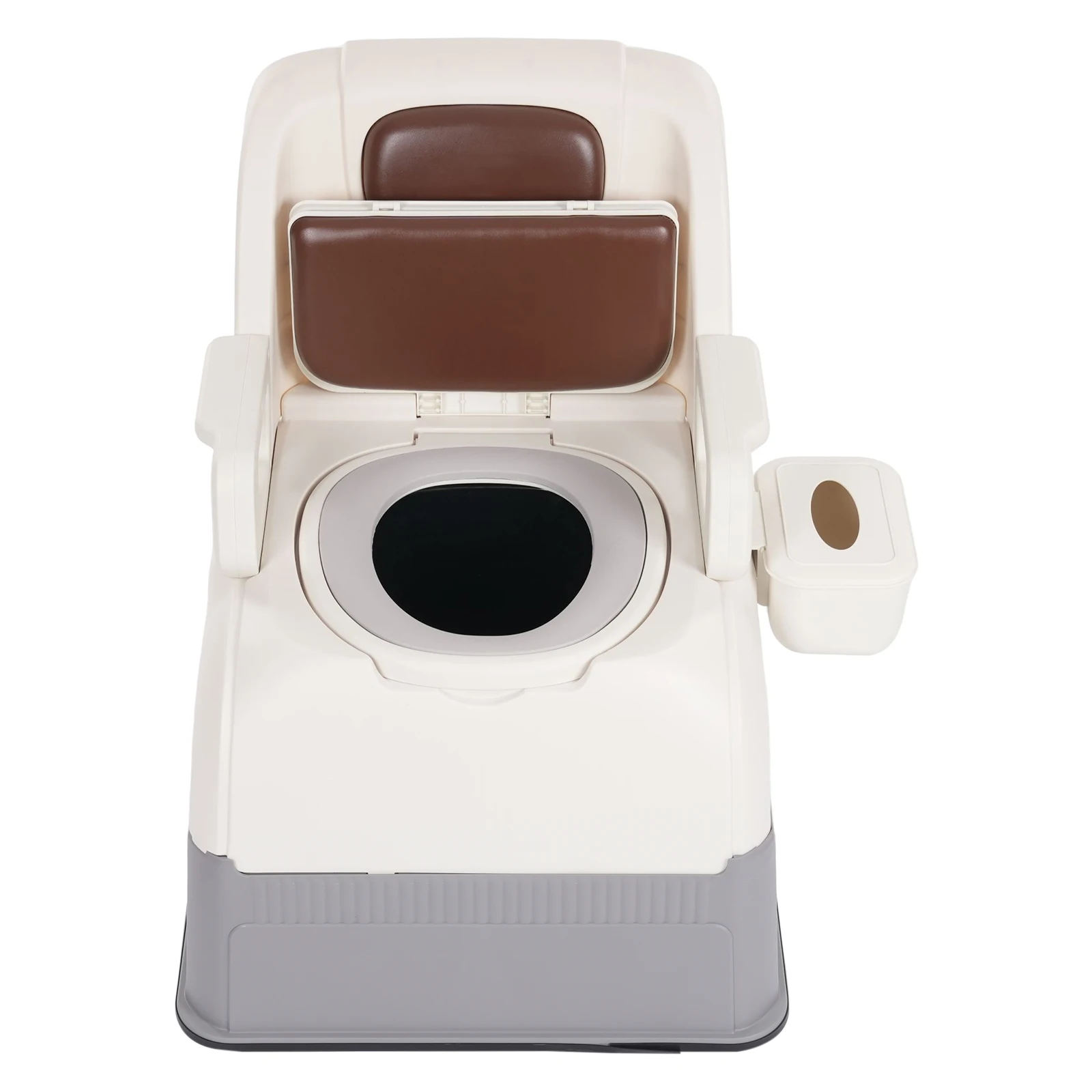 Mobile Bedside Commode Chair Safety Commode Toilet for the Elderly, Disabled, Pregnant Women, Adults