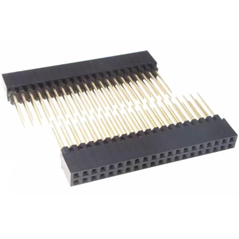 5PCS PC104 2.54mm 2x10P/16P/20P/25P/32P/40Pin Female Stacking Header Connector Dual Row 2x20P for Control Motherboard Interface