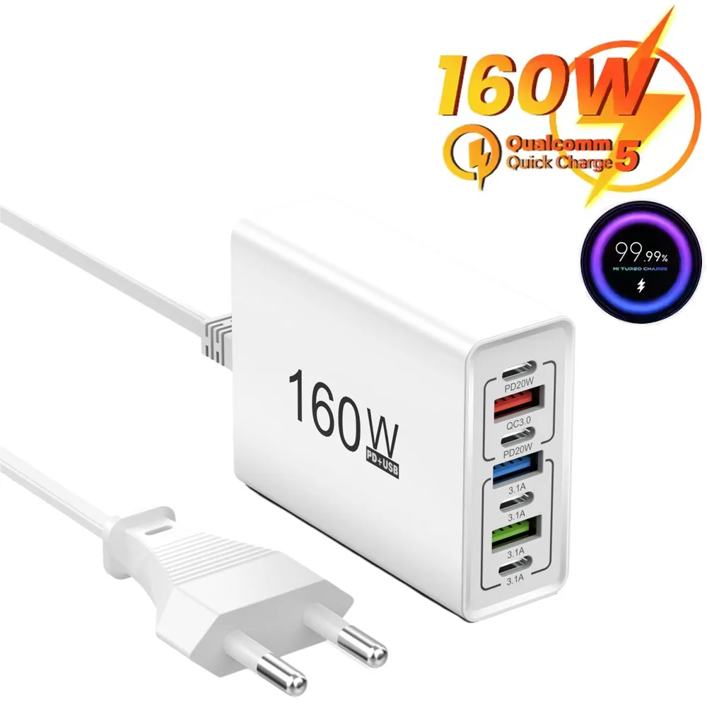 160W Usb Charger Mu…