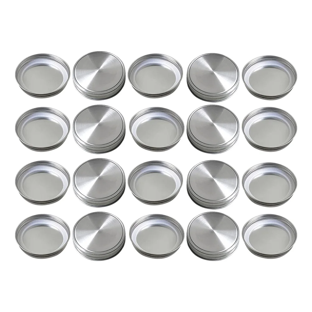 

Wide Mouth Mason Jar Lid Reusable Tinplate Canning Cap Leakproof Storage Cover Rustproof Sealing for Food Preservation