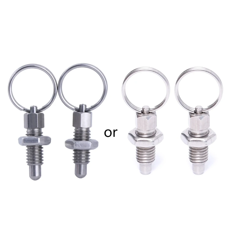 Hand Retractable Spring Plunger Stainless Steel Lock Out M6s Type Quick Release Pins with Knurled Handle for Toolboxes