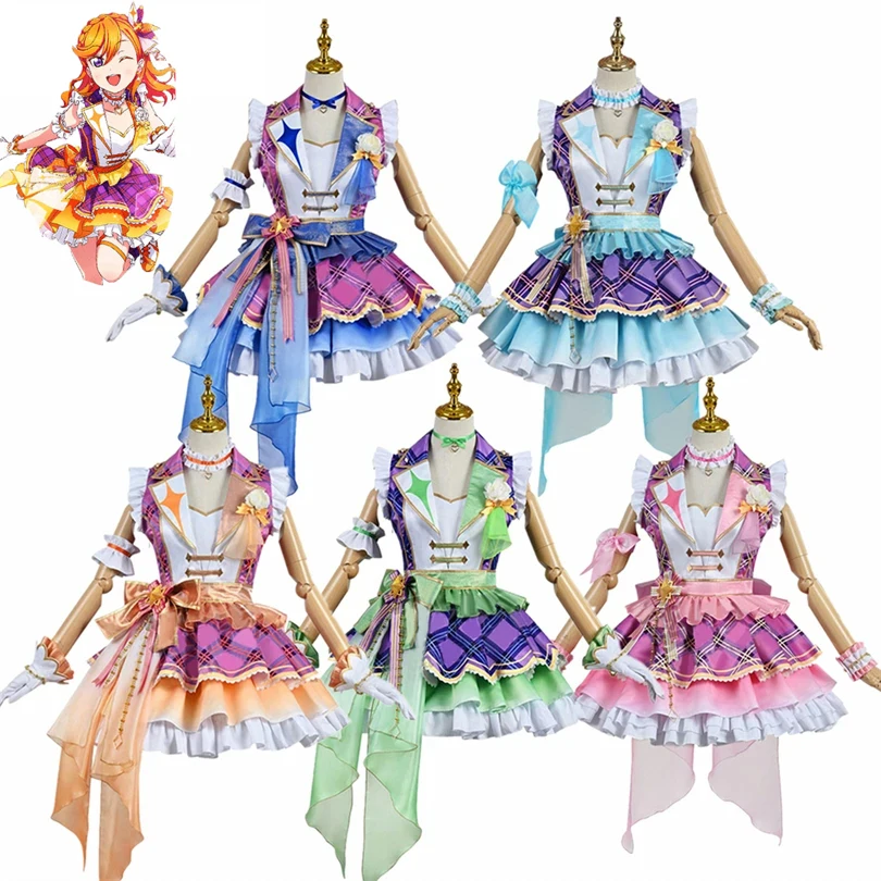 

LoveLive SuperStar Liella fresh live Shibuya Kanon Arashi Chisato Heanna Sumire Hazuki Ren Tang Keke Dress Cosplay Costume