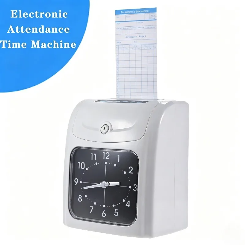Electronic Employee Time Clock Recorder Attendance Machine or Time Card for Recorder Time Recording for Office Factory Warehouse