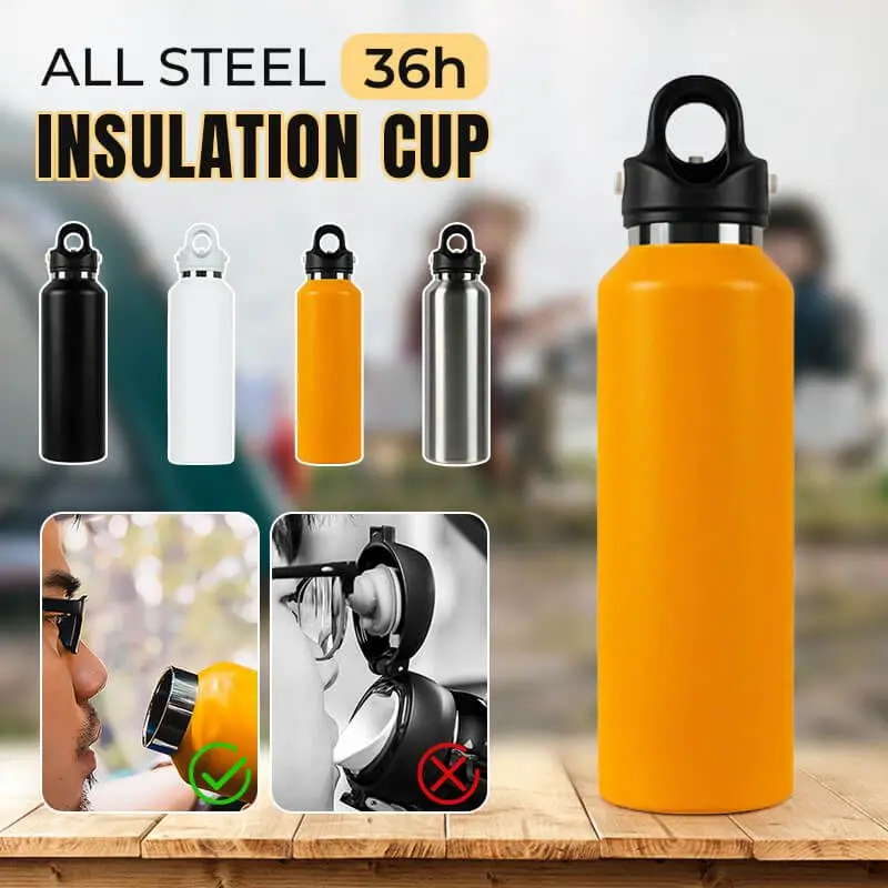 

All Steel 36h Insulation Cup 500ml Stainless Steel Insulated Cup Coffee Tea Thermos Mug Thermal Water Bottle Thermocup Travel