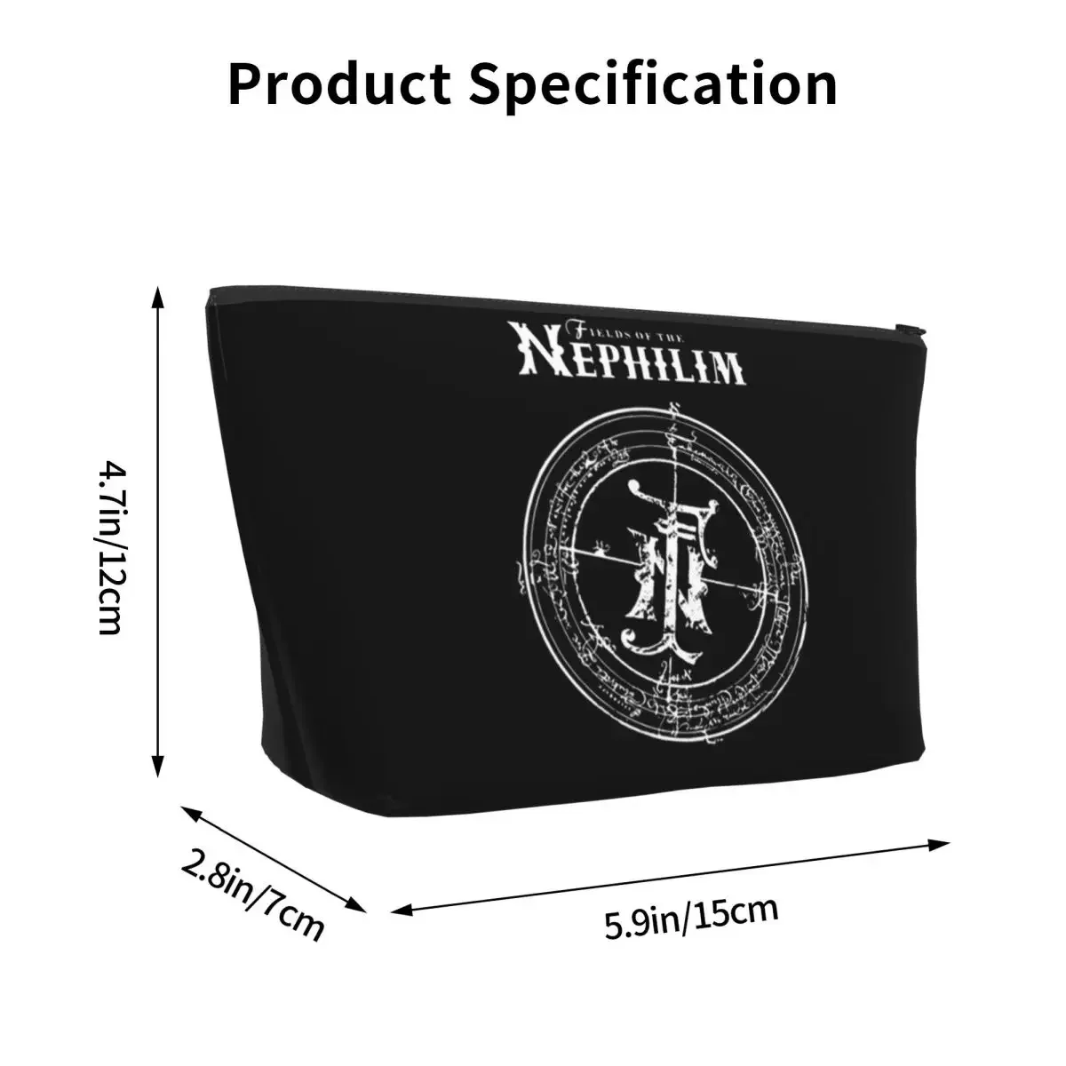Fields Of The Nephilim Travel Cosmetic Bag Makeup Bag Lipstick Bag Cosmetic Case Portable Organizer For Women Female Gift