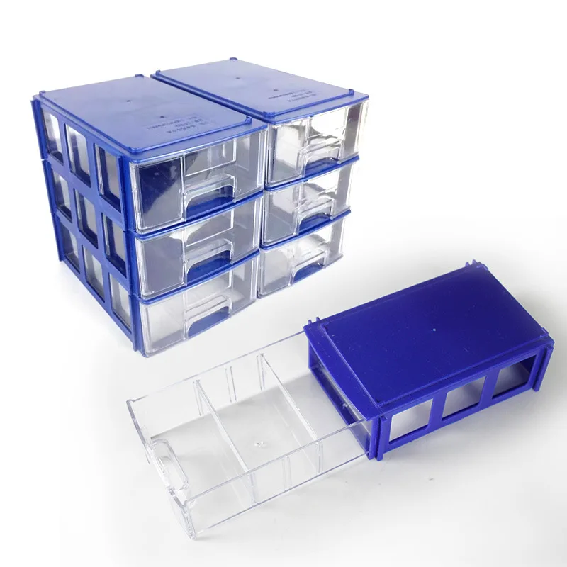 Building Blocks Combined Parts Box Transparent Inner Box Components Box Drawer Type Electronic Components Material Storage Box