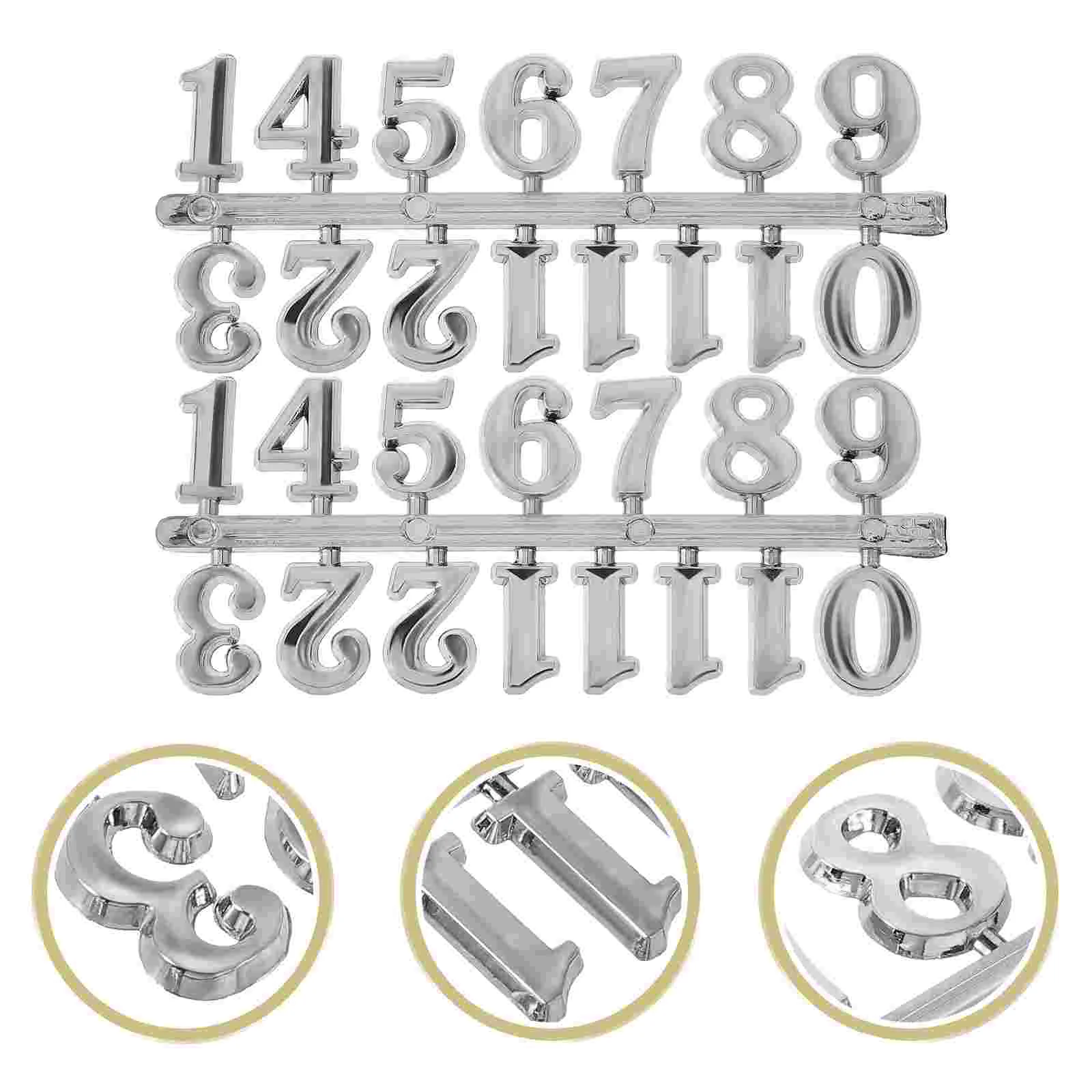 5 Sets Clock Number Plate Numbers for Mini Digital Replacement Decoration Repairing DIY