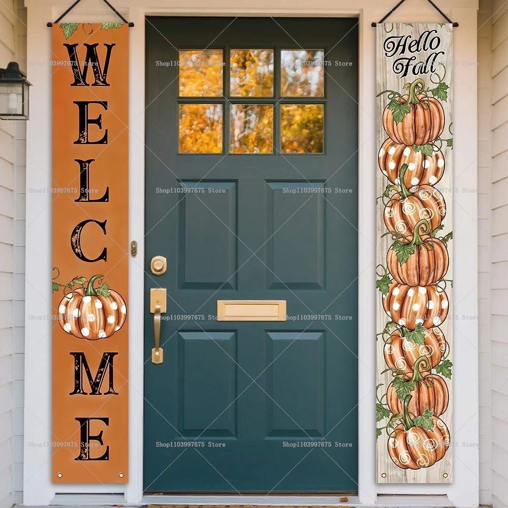 Home Decor Nearby - لافتات باب على شكل قرع ورجل
