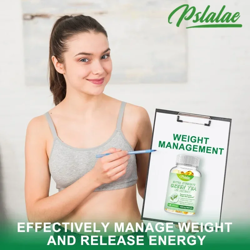 Kapsułki z ekstraktem z zielonej herbaty - wspomaga poziom energii, oczyszcza i detoksykuje jelita, wspomaga metabolizm i spalacz tłuszczu