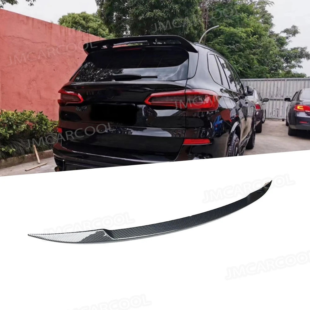 

Carbon Fiber ABS Rear Trunk Lip Spoiler Gloss Black Bumper Wings For BMW X5 G05 2019 UP Car Style