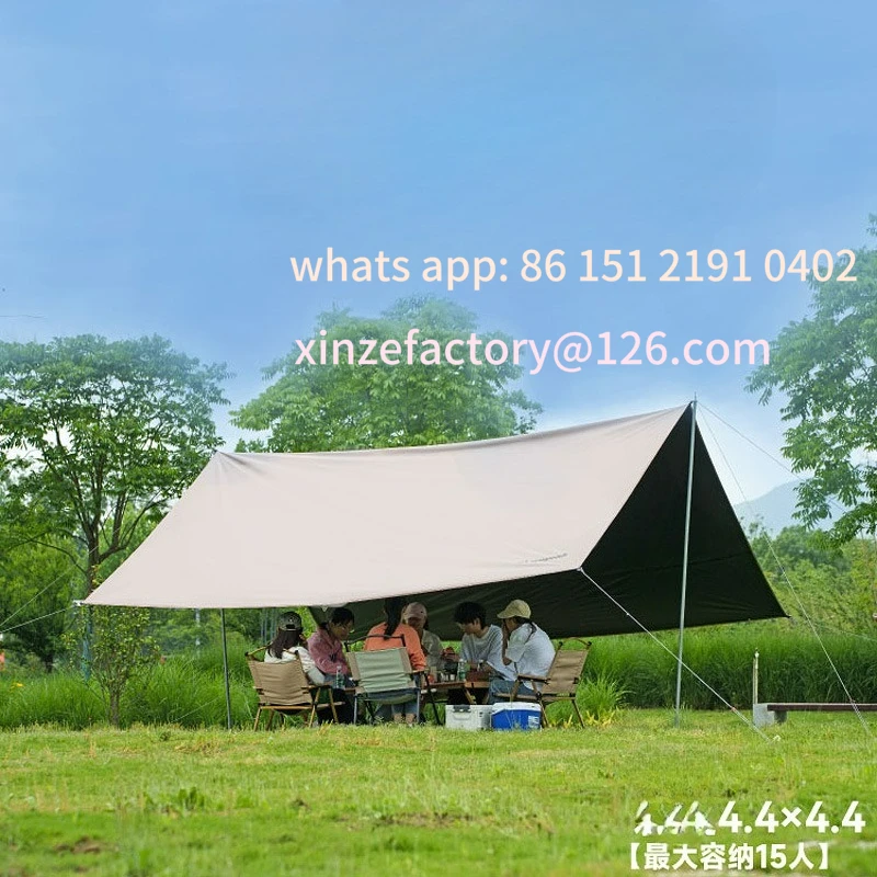 

Customizable vinyl opaque Woye canopy outdoor camping shading sun protection tent camping sun protection heat insulation