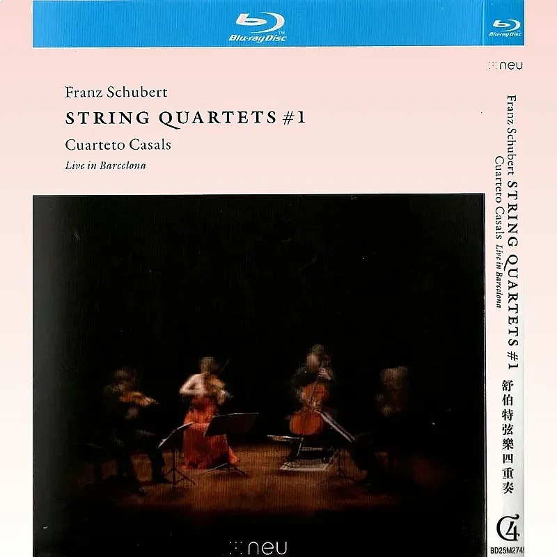 Schubert String Quartet Live Concert Symphony BD High Definition 1080p Blu-ray 1 Disc